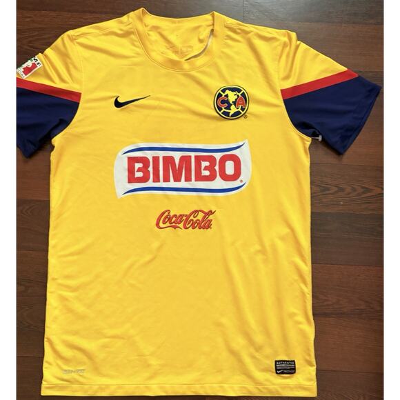 Super Rate Find 2013 Club America Rare Vintage- Nike Authentic Jersey Medium - Picture 1 of 9